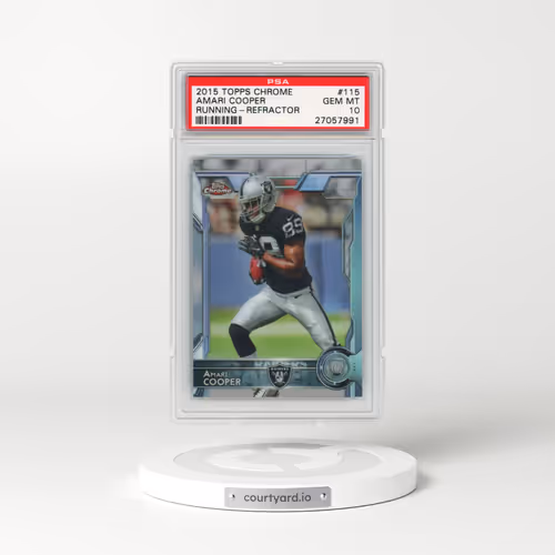 2015 Topps Chrome #115 Amari Cooper - Refractor (PSA 10 GEM MINT)