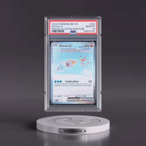 2023 Pokémon Obf EN-Obsidian Flames #222 Eiscue EX - Holo Special Illustration Rare (PSA 10 GEM MINT