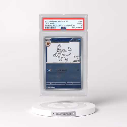 2023 Pokémon SV-P Promo #069 Glaceon - YU Nagaba X Pokemon Card Game Campaign (PSA 9 MINT)