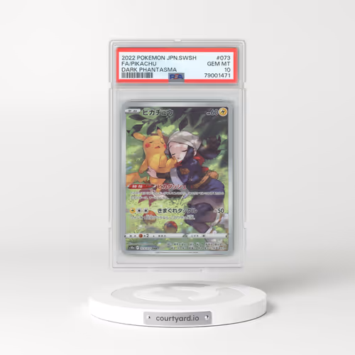 2022 Pokémon Sword & Shield Dark Phantasma #073 Pikachu - Full Art (PSA 10 GEM MINT)