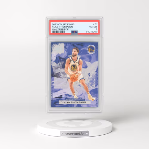 2023 Panini Court Kings #51 Klay Thompson - Masterpiece 1/1 (PSA 8 NM-MT)