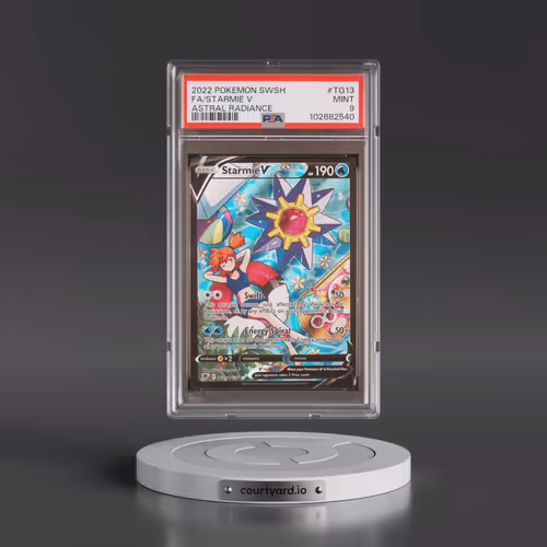 2022 Pokémon Sword & Shield Astral Radiance #TG13 Starmie V - Holo Full Art (PSA 9 MINT)