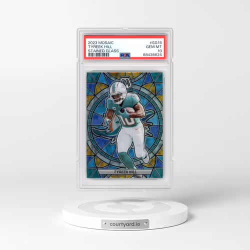 2023 Panini Mosaic Stained Glass #SG16 Tyreek Hill (PSA 10 GEM MINT)