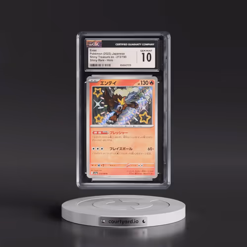 2023 Shiny Treasure ex #213/190 Entei - Shiny Rare Holo (CGC 10 GEM MINT)