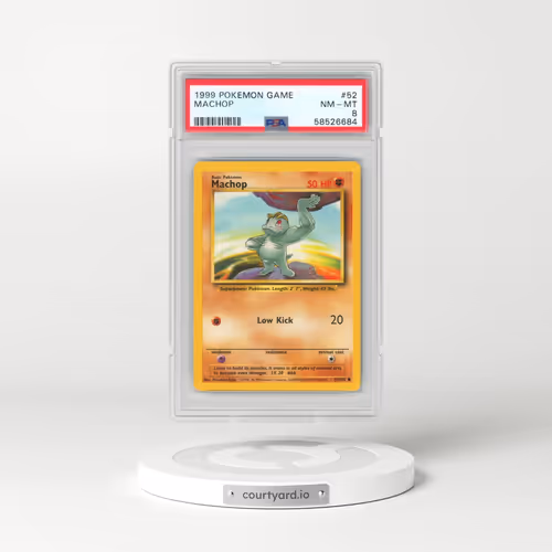 1999 Pokémon Game #52 Machop (PSA 8 NM-MT)