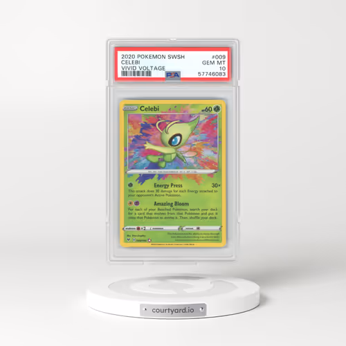 2020 Pokémon Sword & Shield Vivid Voltage #009 Celebi (PSA 10 GEM MINT)