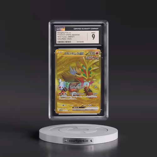 2024 Wild Force #098/071 Gouging Fire ex - Ultra Rare Holo (CGC 9 MINT)