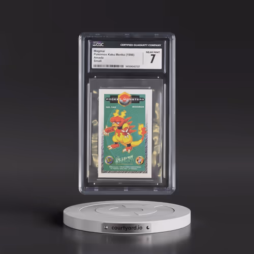 1998 Pokémon Kaku Menko (1998 Amada) - Japanese Magmar - Small (45MM x 74MM) (CGC 7 NM)