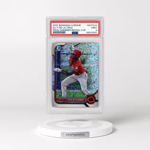 2022 Bowman Chrome Prospects #BCP224 Elly de La Cruz - Shimmer Refractor (PSA 9 MINT)
