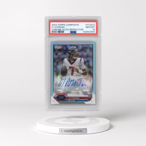 2023 Topps Composite Topps Chrome Autographs #TCACS CJ Stroud - Refractor (PSA 10 GEM MINT)