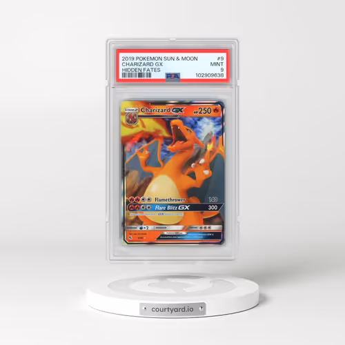 2019 Pokémon Sun & Moon Hidden Fates #9 Charizard GX - Holo (PSA 9 MINT)