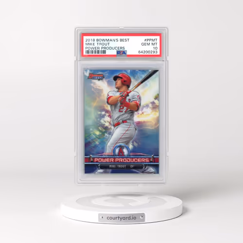 2018 Bowman's Best Power Producers #PPMT Mike Trout (PSA 10 GEM MINT)