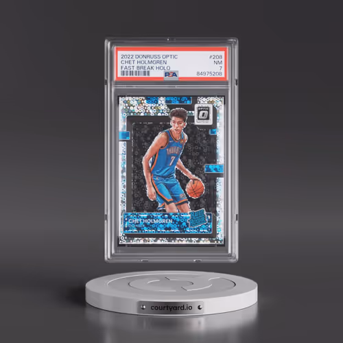 2022 Panini Donruss Optic #208 Chet Holmgren - Fast Break Holo (PSA 7 NM)
