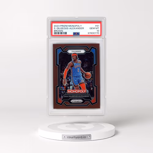 2023 Panini Prizm Monopoly #61 Shai Gilgeous-Alexander - Brown (PSA 10 GEM MINT)