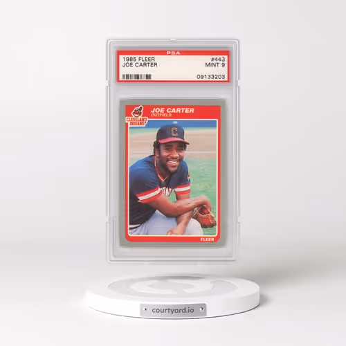 1985 Fleer #443 Joe Carter (PSA 9 MINT)