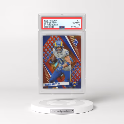 2023 Panini Phoenix #71 Cooper Kupp - SP-Fire Burst (PSA 10 GEM MINT)