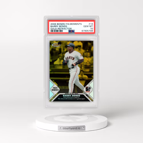 2006 Finest Bonds Finest Moments #14 Barry Bonds - Gold Refractor (PSA 10 GEM MINT)