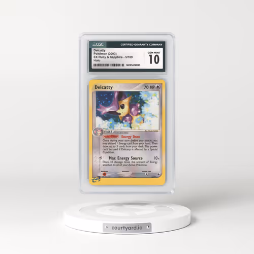 2003 EX Ruby & Sapphire #5 Delcatty - Holo e-Card Symbol (CGC 10 GEM MINT)