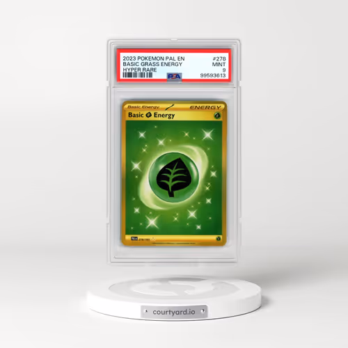 2023 Pokémon Pal EN-Paldea Evolved #278 Basic Grass Energy - Hyper Rare (PSA 9 MINT)