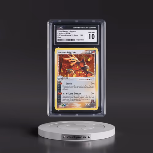 2004 EX Team Magma VS Team Aqua #7 Team Magma's Aggron - Holo (CGC 10 GEM MINT)