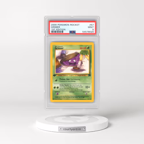 2000 Pokémon Rocket #57 Grimer - 1st Edition (PSA 9 MINT)