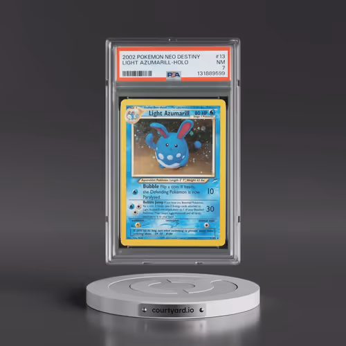 2002 Pokémon Neo Destiny #13 Light Azumarill - Holo (PSA 7 NM)