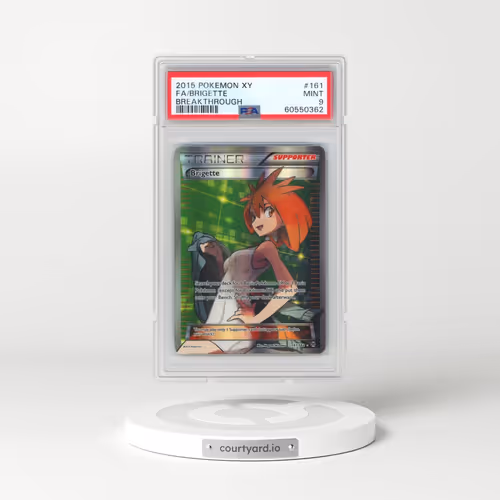 2015 Pokémon XY Breakthrough #161 Brigette - Full Art (PSA 9 MINT)