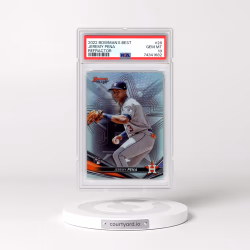 2022 Bowman's Best #26 Jeremy Pena - Refractor (PSA 10 GEM MINT)