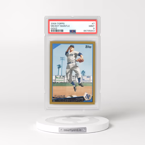 2009 Topps #7 Mickey Mantle - Gold (PSA 9 MINT)