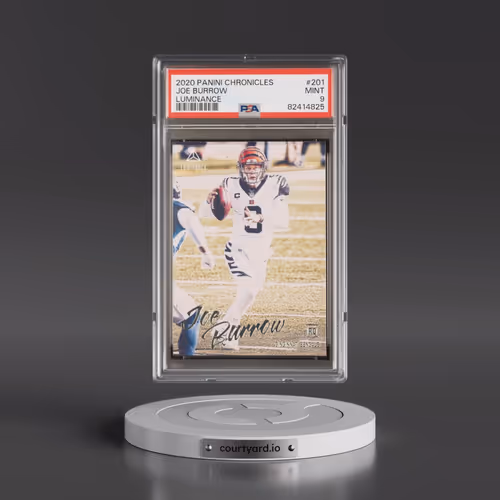 2020 Panini Chronicles Luminance #201 Joe Burrow (PSA 9 MINT)