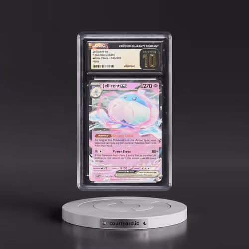 2025 Pokémon Wht EN-White Flare #045 Jellicent EX - Holo (CGC 10 PRISTINE)