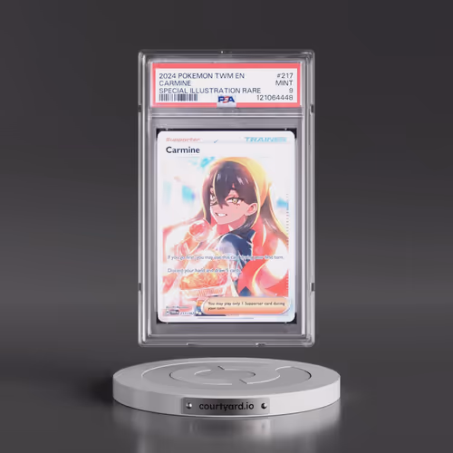 2024 Pokémon Twm EN-Twilight Masquerade #217 Carmine - Special Illustration Rare (PSA 9 MINT)
