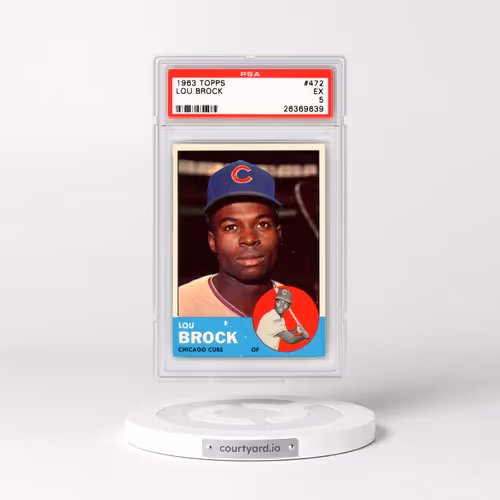 1963 Topps #472 Lou Brock (PSA 5 EX)