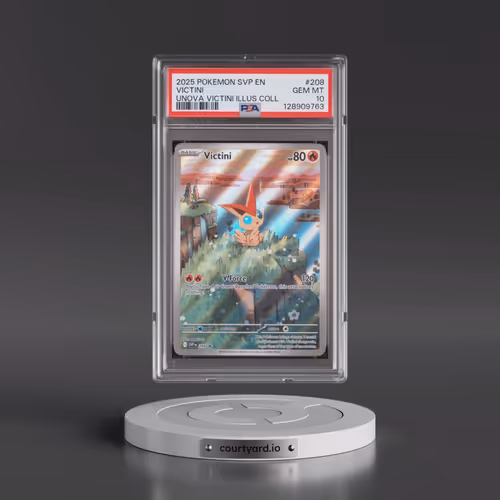 2025 Pokémon Svp EN-SV Black Star Promo #208 Victini - Unova Victini Illustration Collection (PSA 10