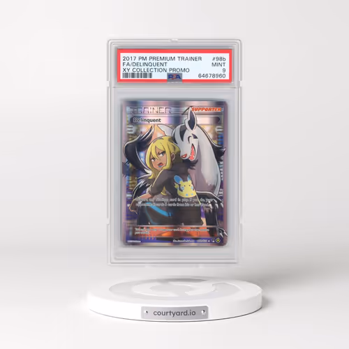 2017 Pokémon Premium Trainer XY Collection Promo #98b Delinquent - Full Art (PSA 9 MINT)