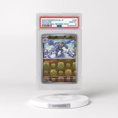 2023 Pokémon Sv2a-Pokemon 151 #068 Machamp - Reverse Holo Master Ball (PSA 10 GEM MINT)