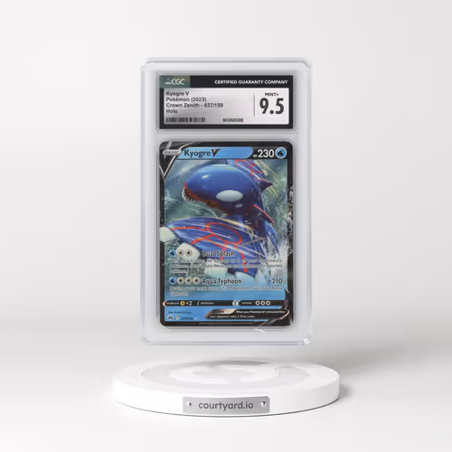 2023 Crown Zenith #037/159 Kyogre V - Holo (CGC 9.5 MINT+)