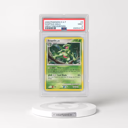 2008 Pokémon Diamond & Pearl Great Encounters #8 Sceptile - Holo (PSA 9 MINT)