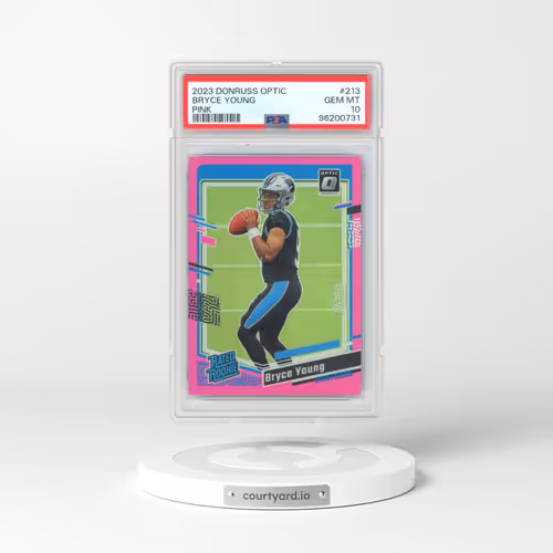 2023 Panini Donruss Optic #213 Bryce Young - Pink (PSA 10 GEM MINT)