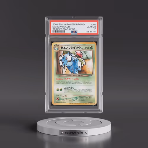 2001 Pokémon Promo #002 Dark Ivysaur - Trainer Magazine (PSA 10 GEM MINT)