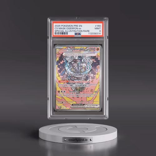 2025 Pokémon Pre EN-Prismatic Evolutions #160 Cornerstone Mask Ogerpon EX - Holo Special Illustratio