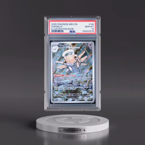 2025 Pokémon Meg EN-Mega Evolution #144 Shedinja - Illustration Rare (PSA 10 GEM MINT)