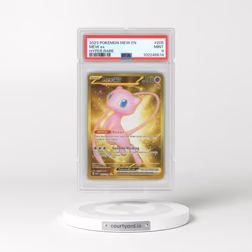 2023 Pokémon Mew EN-151 #205 Mew EX - Holo Hyper Rare (PSA 9 MINT)