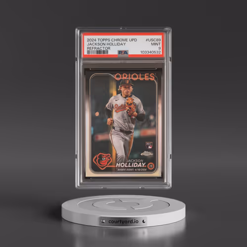 2024 Topps Chrome Update #USC89 Jackson Holliday - Refractor (PSA 9 MINT)