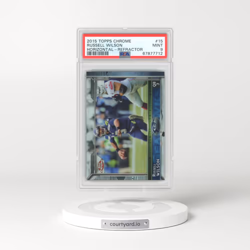 2015 Topps Chrome #15 Russell Wilson - Refractor (PSA 9 MINT)