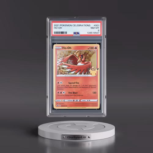2021 Pokémon Celebrations #001 HO-Oh (PSA 8 NM-MT)