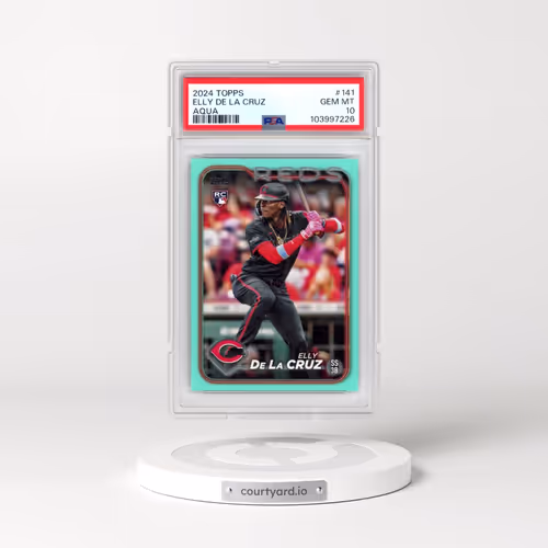 2024 Topps #141 Elly de La Cruz - Aqua (PSA 10 GEM MINT)