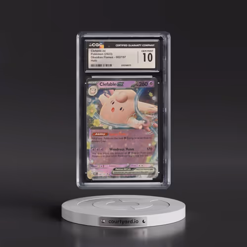 2023 Pokémon Obf EN-Obsidian Flames #082 Clefable EX - Holo (CGC 10 GEM MINT)