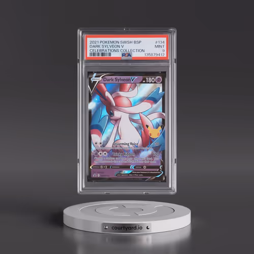 2021 Pokémon Swsh Black Star Promo #134 Dark Sylveon V - Holo Celebrations Collection (PSA 9 MINT)