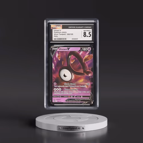 2022 Silver Tempest #065/195 Unown V - Holo (CGC 8.5 NM-MT+)